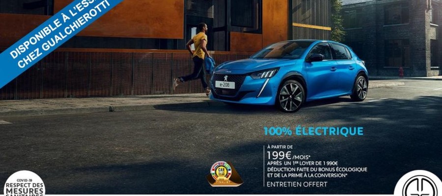 Venez essayer la Nouvelle Peugeot e208 chez Gualchierotti 