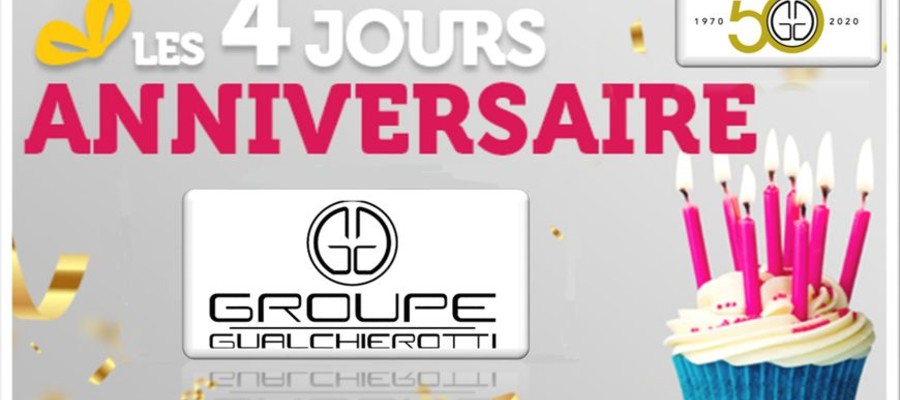 4 jours anniversaire Gualchierotti pour le jubilé d'or 